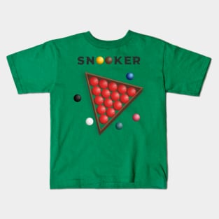 Snooker Ball Design Kids T-Shirt